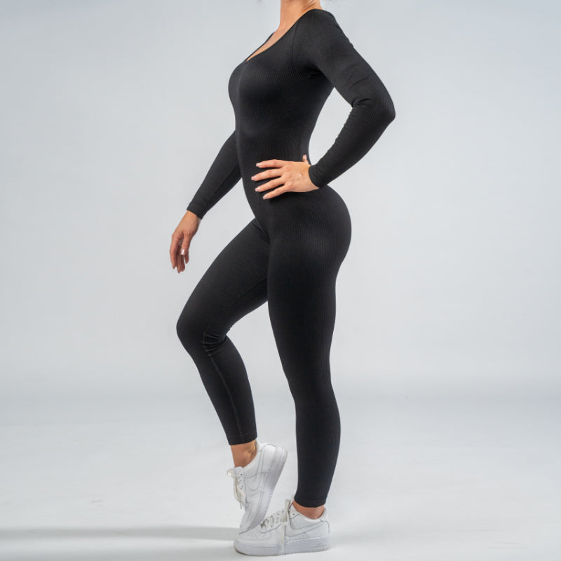 FOXED® RIFFLE SEAMLESS LONGSLEEVE JUMPSUIT (SHAPE)