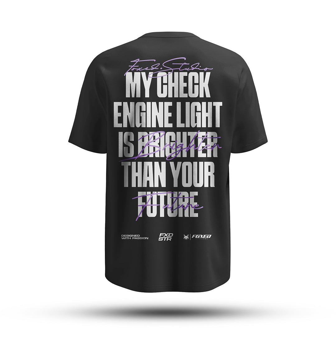 FOXED® ENGINE LIGHT OVERSIZE SHIRT BLACK