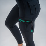 FOXED® CARGO LEGGINGS 3-POCKET GLITTER MINT