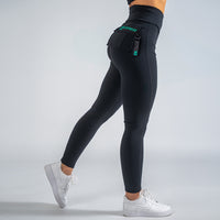 FOXED® CARGO LEGGINGS 3-POCKET GLITTER MINT