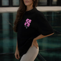 FOXED® GOOD THINGS OVERSIZE SHIRT WMN BLACK/ROSA