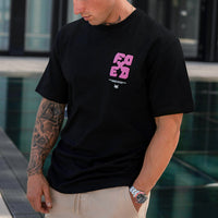 FOXED® GOOD THINGS OVERSIZE SHIRT BLACK/ROSA