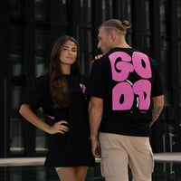 FOXED® GOOD THINGS OVERSIZE SHIRT WMN BLACK/ROSA