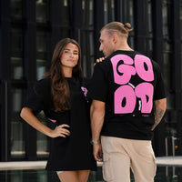 FOXED® GOOD THINGS OVERSIZE SHIRT BLACK/ROSA