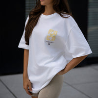 FOXED® GOOD THINGS OVERSIZE SHIRT WMN WHITE/LEMON