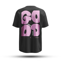 FOXED® GOOD THINGS OVERSIZE SHIRT BLACK/ROSA