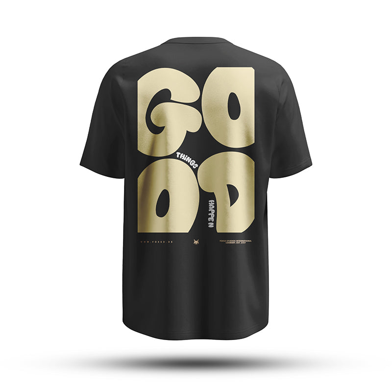 FOXED® GOOD THINGS OVERSIZE SHIRT BLACK/LEMON