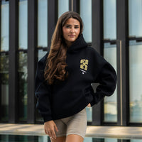 FOXED® GOOD THINGS UNISEX HOODIE WMN BLACK/LEMON