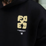 FOXED® GOOD THINGS UNISEX HOODIE BLACK/LEMON