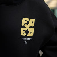 FOXED® GOOD THINGS UNISEX HOODIE WMN BLACK/LEMON