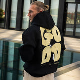 FOXED® GOOD THINGS UNISEX HOODIE BLACK/LEMON