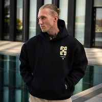 FOXED® GOOD THINGS UNISEX HOODIE BLACK/LEMON