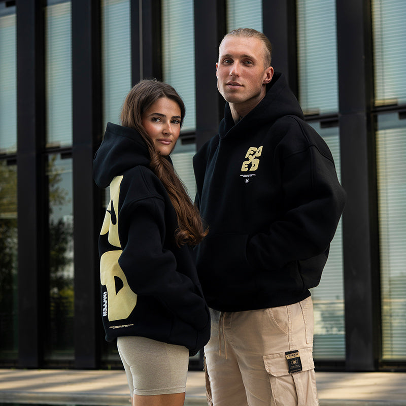 FOXED® GOOD THINGS UNISEX HOODIE WMN BLACK/LEMON