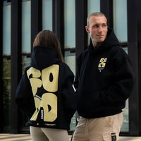 FOXED® GOOD THINGS UNISEX HOODIE WMN BLACK/LEMON