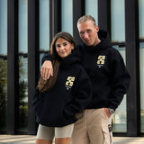 FOXED® GOOD THINGS UNISEX HOODIE BLACK/LEMON