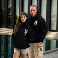 FOXED® GOOD THINGS UNISEX HOODIE WMN BLACK/LEMON