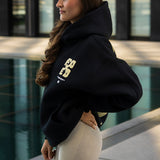 FOXED® GOOD THINGS UNISEX HOODIE WMN BLACK/LEMON