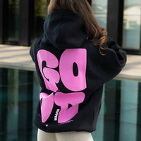 FOXED® GOOD THINGS UNISEX HOODIE WMN BLACK/ROSA