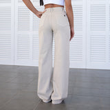 FOXED® HIGH-WAISTED BAGGY JEANS BEIGE