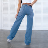 FOXED® HIGH-WAISTED BAGGY JEANS TRUE BLUE