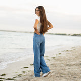 FOXED® HIGH-WAISTED BAGGY JEANS TRUE BLUE
