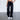 FOXED® HIGH-WAISTED BAGGY JEANS WASHED BLACK