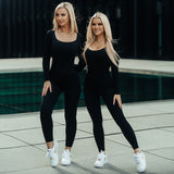 FOXED® RIFFLE SEAMLESS LONGSLEEVE JUMPSUIT (SHAPE)