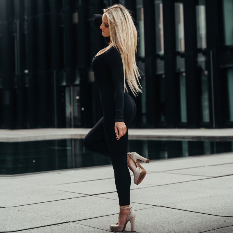 FOXED® RIFFLE SEAMLESS LONGSLEEVE JUMPSUIT (SHAPE)