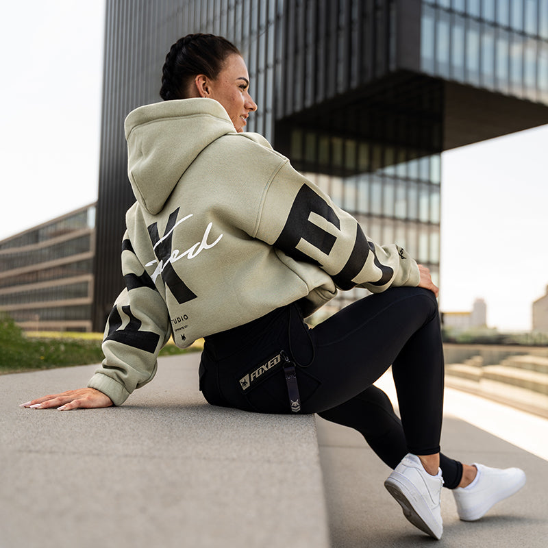 FOXED® STUDIOSTATE HOODIE + CARGO LEGGINGS SET MATCHA
