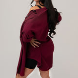 FOXED® MUSSELIN BLUSE BERRY ONESIZE