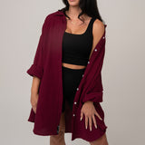 FOXED® MUSSELIN BLUSE BERRY ONESIZE