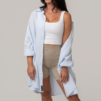FOXED® MUSSELIN BLUSE BLUE ONESIZE