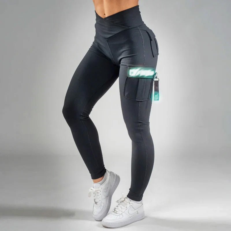FOXED® CARGO LEGGINGS 3-POCKET SECRET SHELL MINT