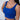 FOXED® OPHELIA RIBBED SEAMLESS TANK TOP IRIS BLUE