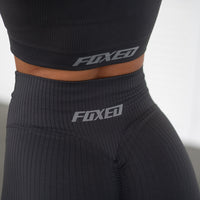 FOXED® RIBBED SEAMLESS LEGGINGS ASH GREY
