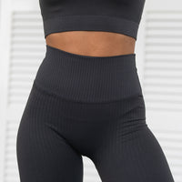 FOXED® RIBBED SEAMLESS LEGGINGS ASH GREY
