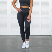 FOXED® RIBBED SEAMLESS LEGGINGS ASH GREY