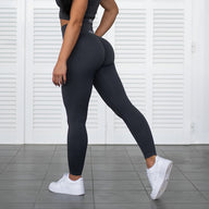 FOXED® RIBBED SEAMLESS LEGGINGS ASH GREY
