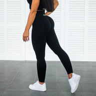 FOXED® RIBBED SEAMLESS LEGGINGS BLACK