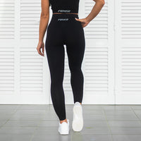 FOXED® RIBBED SEAMLESS LEGGINGS BLACK