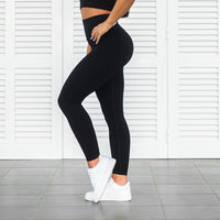 FOXED® RIBBED SEAMLESS LEGGINGS BLACK