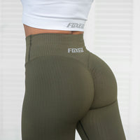 FOXED® RIBBED SEAMLESS LEGGINGS HAWAIIAN OLIVE