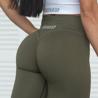 FOXED® RIBBED SEAMLESS LEGGINGS HAWAIIAN OLIVE