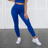 FOXED® RIBBED SEAMLESS LEGGINGS IRIS BLUE