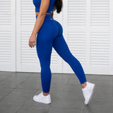 FOXED® RIBBED SEAMLESS LEGGINGS IRIS BLUE