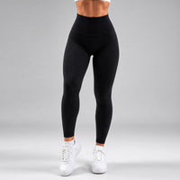 FOXED® RIBBED SEAMLESS LEGGINGS BLACK