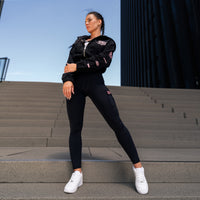 FOXED® CROPPED ZIPPER + CARGO LEGGINGS SET ROSE