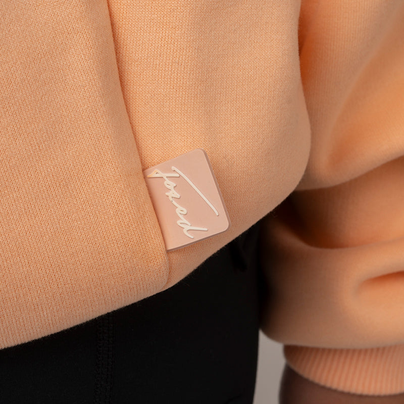FOXED® STATEMENT OVERSIZE SWEATER FUZZ PEACH WMN