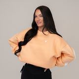 FOXED® STATEMENT OVERSIZE SWEATER FUZZ PEACH WMN