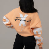 FOXED® STATEMENT OVERSIZE SWEATER FUZZ PEACH WMN